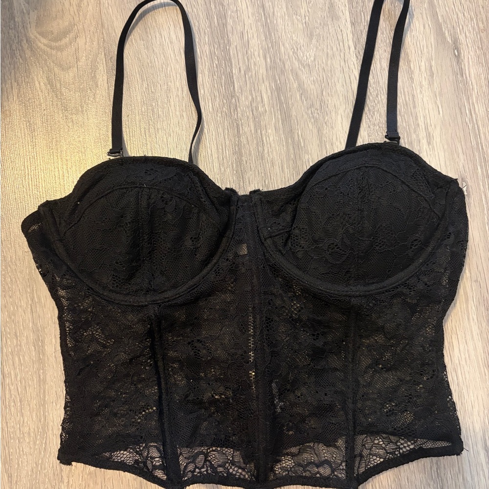 Dynamite Black Lace Corset
